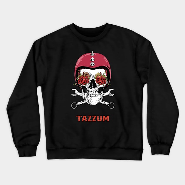 Cool Skull Tazzum Crewneck Sweatshirt by Tazzum